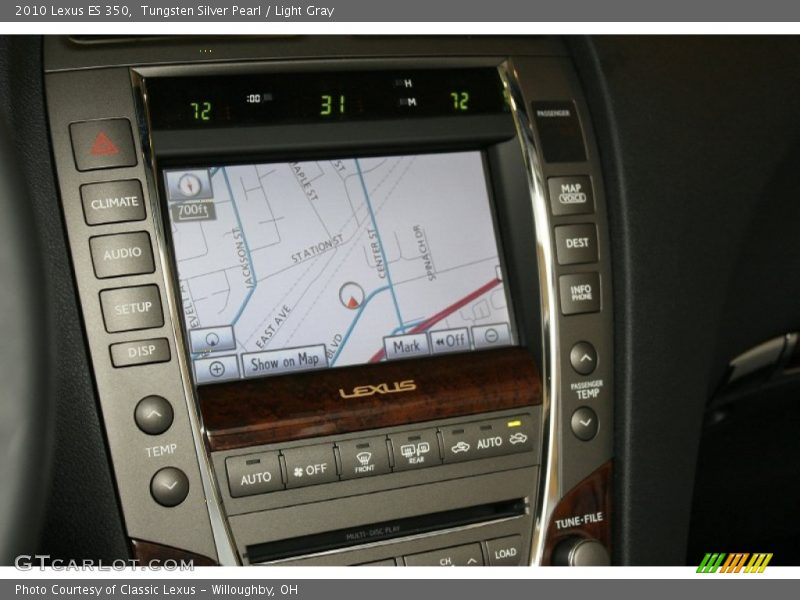 Tungsten Silver Pearl / Light Gray 2010 Lexus ES 350