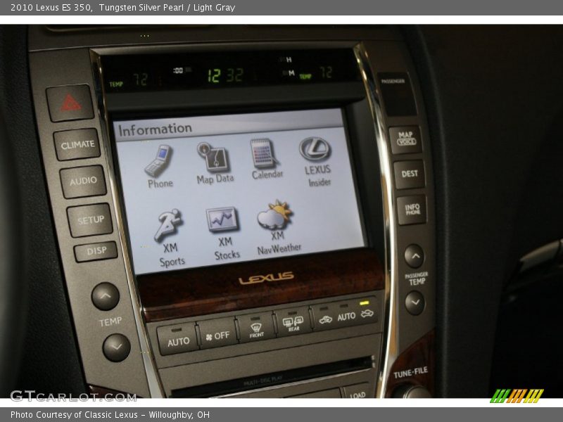 Tungsten Silver Pearl / Light Gray 2010 Lexus ES 350