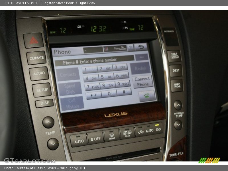 Tungsten Silver Pearl / Light Gray 2010 Lexus ES 350