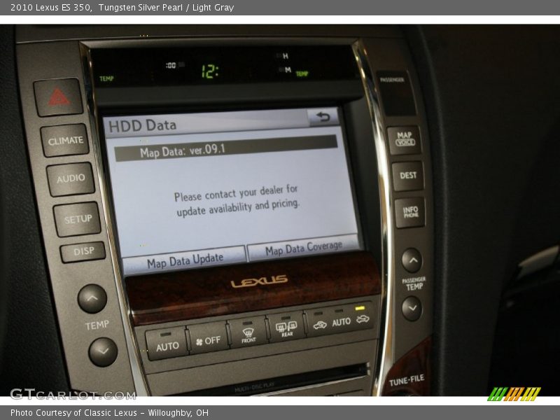 Tungsten Silver Pearl / Light Gray 2010 Lexus ES 350