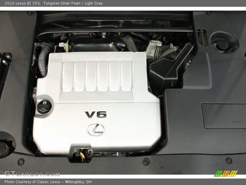 Tungsten Silver Pearl / Light Gray 2010 Lexus ES 350