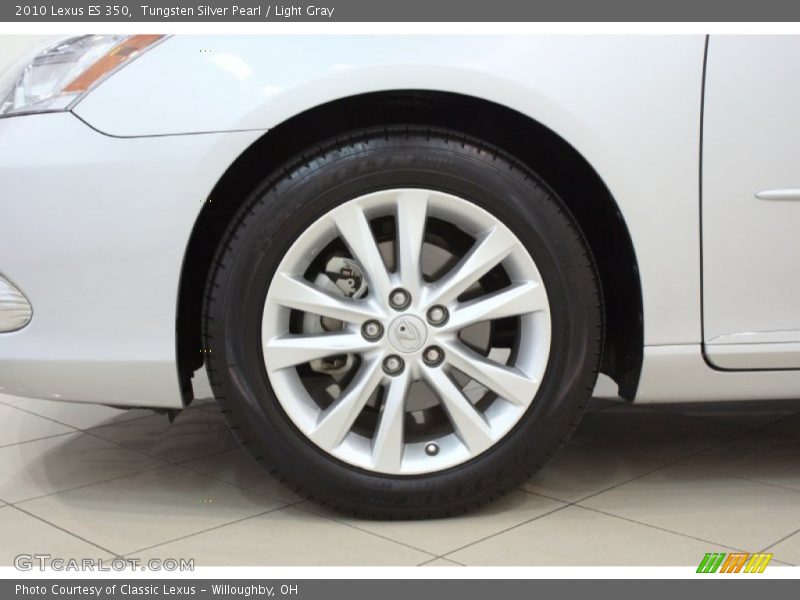 Tungsten Silver Pearl / Light Gray 2010 Lexus ES 350