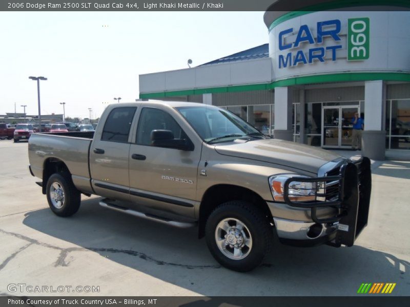 Light Khaki Metallic / Khaki 2006 Dodge Ram 2500 SLT Quad Cab 4x4