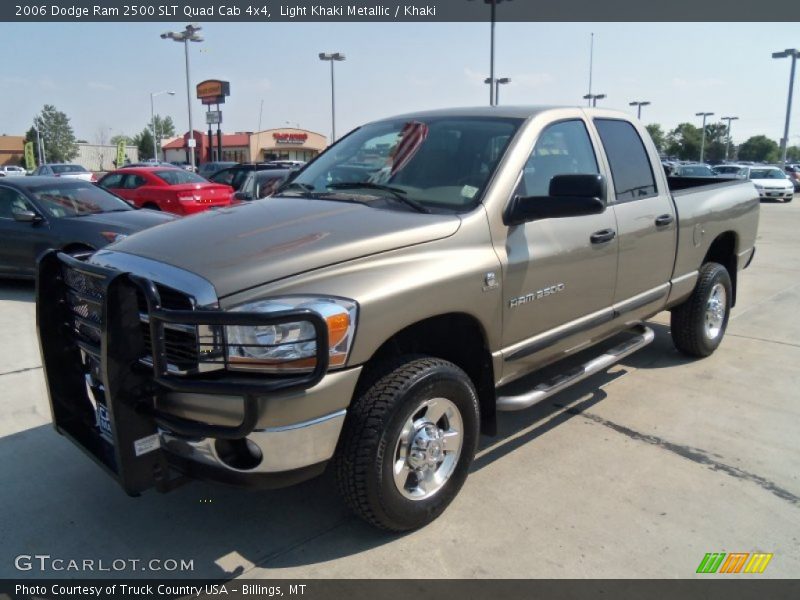 Light Khaki Metallic / Khaki 2006 Dodge Ram 2500 SLT Quad Cab 4x4