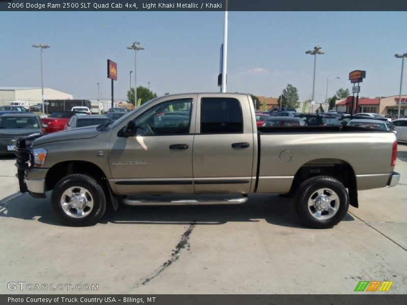 Light Khaki Metallic / Khaki 2006 Dodge Ram 2500 SLT Quad Cab 4x4