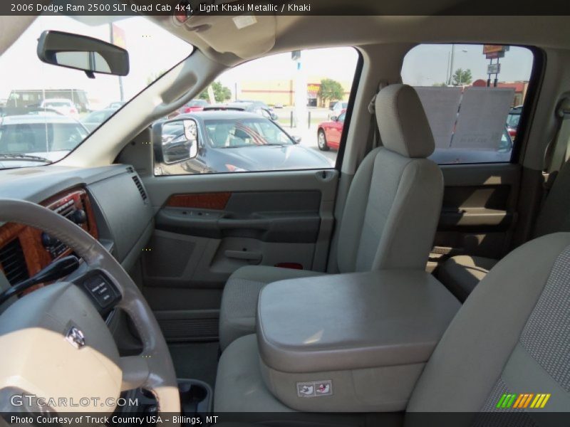 Light Khaki Metallic / Khaki 2006 Dodge Ram 2500 SLT Quad Cab 4x4
