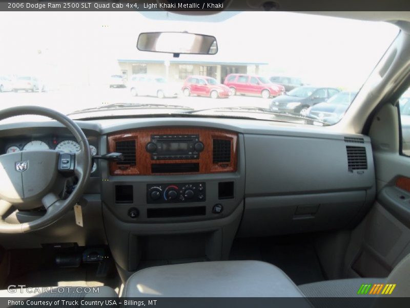 Light Khaki Metallic / Khaki 2006 Dodge Ram 2500 SLT Quad Cab 4x4