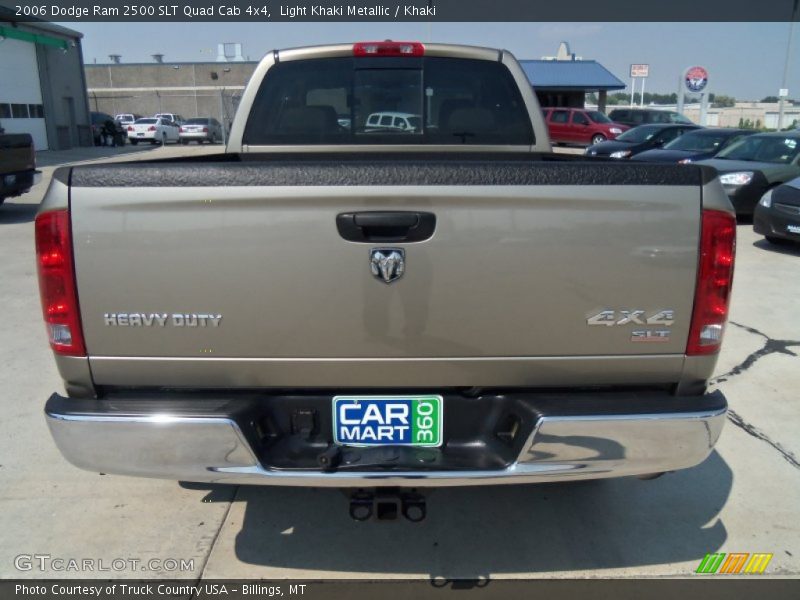 Light Khaki Metallic / Khaki 2006 Dodge Ram 2500 SLT Quad Cab 4x4