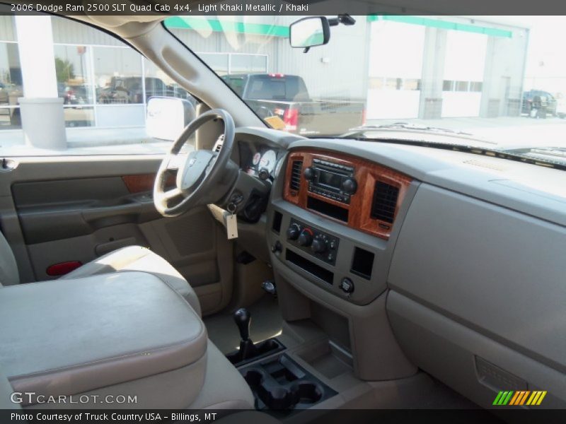 Light Khaki Metallic / Khaki 2006 Dodge Ram 2500 SLT Quad Cab 4x4