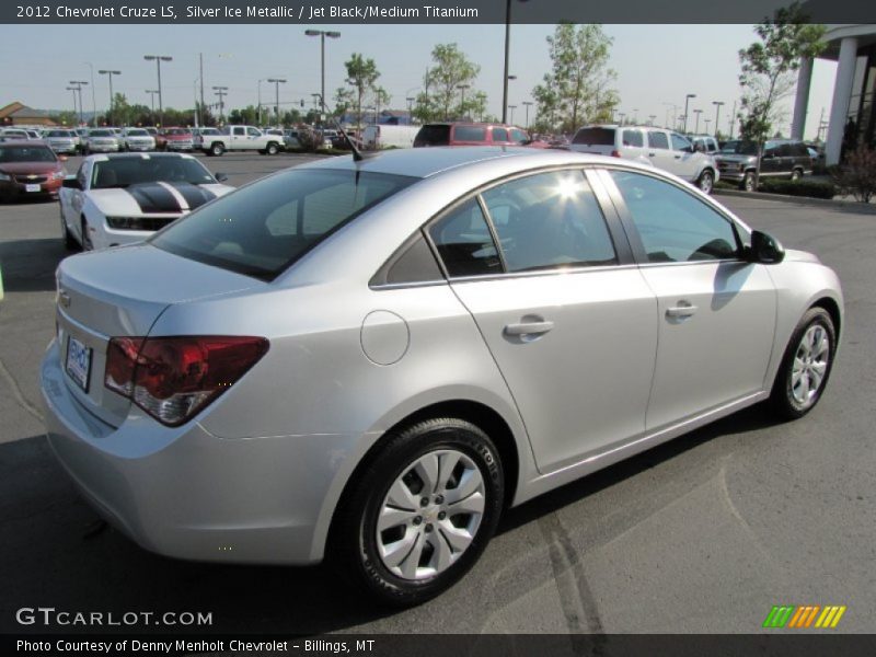 Silver Ice Metallic / Jet Black/Medium Titanium 2012 Chevrolet Cruze LS