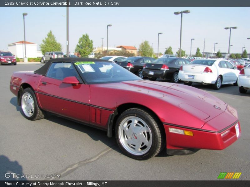  1989 Corvette Convertible Dark Red Metallic