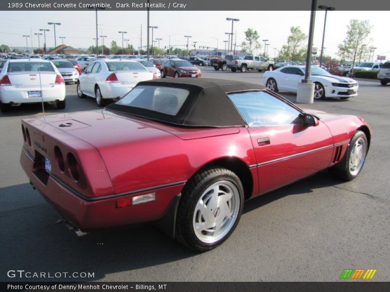 1989 Corvette Convertible Dark Red Metallic