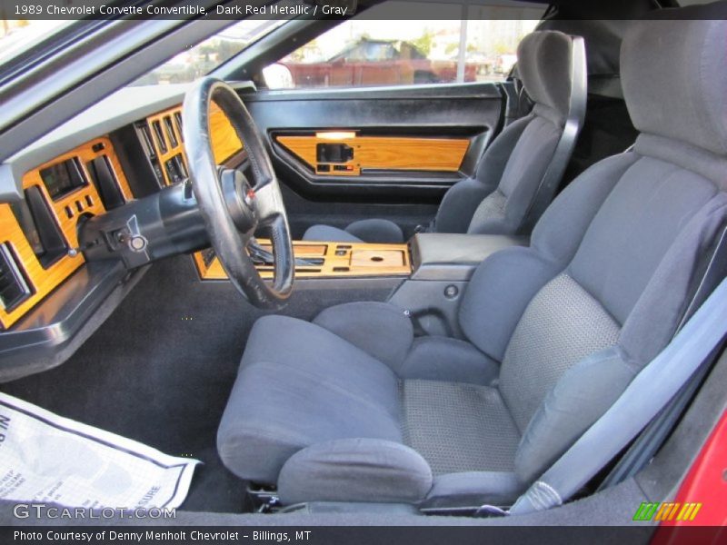  1989 Corvette Convertible Gray Interior