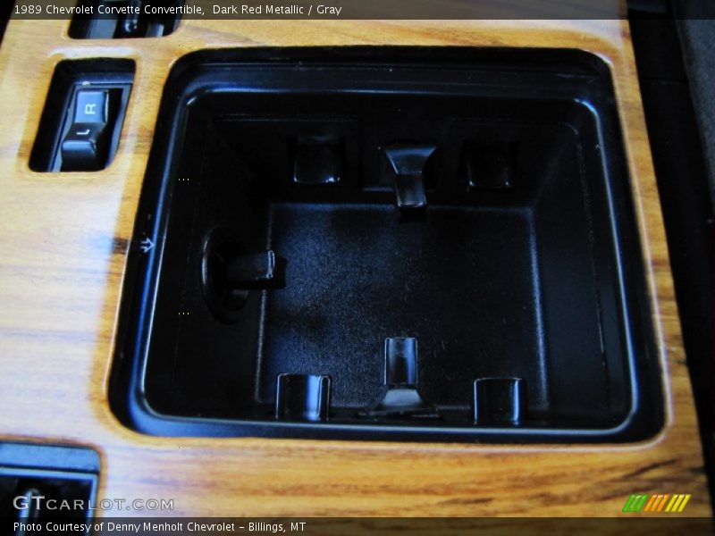 Dark Red Metallic / Gray 1989 Chevrolet Corvette Convertible