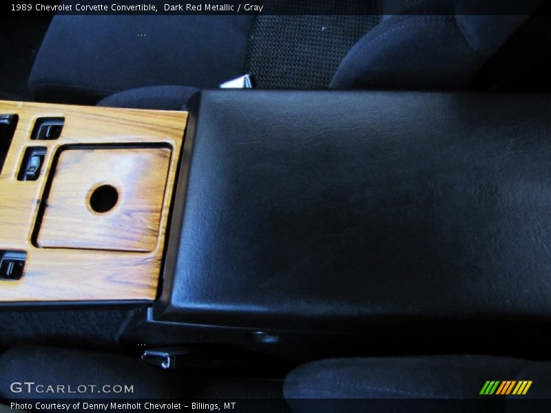 Dark Red Metallic / Gray 1989 Chevrolet Corvette Convertible