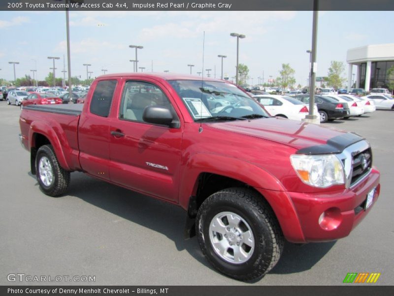 Impulse Red Pearl / Graphite Gray 2005 Toyota Tacoma V6 Access Cab 4x4