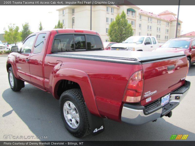 Impulse Red Pearl / Graphite Gray 2005 Toyota Tacoma V6 Access Cab 4x4