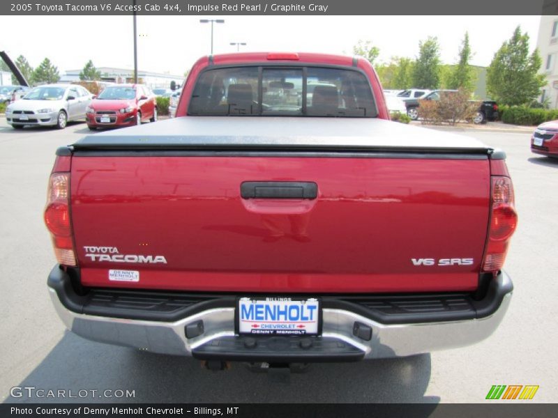 Impulse Red Pearl / Graphite Gray 2005 Toyota Tacoma V6 Access Cab 4x4