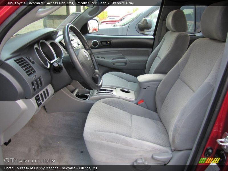 Impulse Red Pearl / Graphite Gray 2005 Toyota Tacoma V6 Access Cab 4x4
