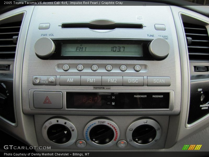 Impulse Red Pearl / Graphite Gray 2005 Toyota Tacoma V6 Access Cab 4x4