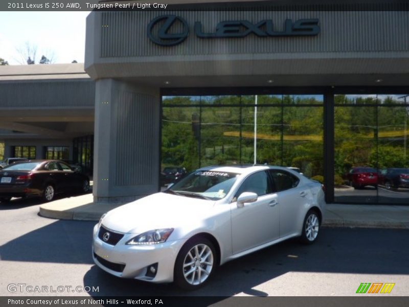 Tungsten Pearl / Light Gray 2011 Lexus IS 250 AWD
