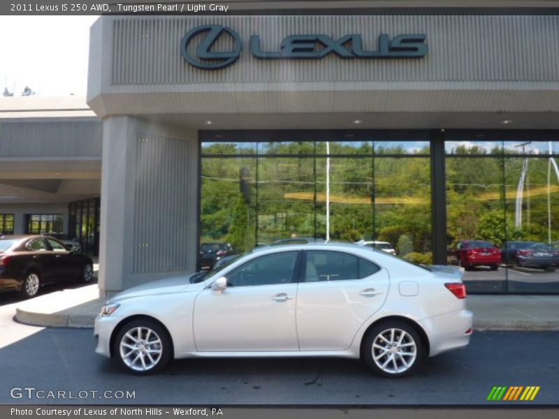 Tungsten Pearl / Light Gray 2011 Lexus IS 250 AWD
