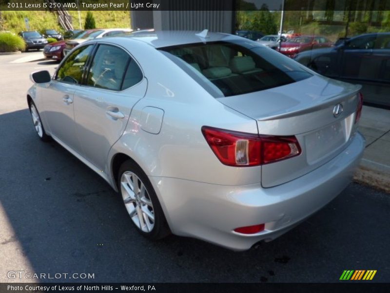 Tungsten Pearl / Light Gray 2011 Lexus IS 250 AWD