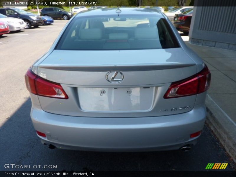 Tungsten Pearl / Light Gray 2011 Lexus IS 250 AWD