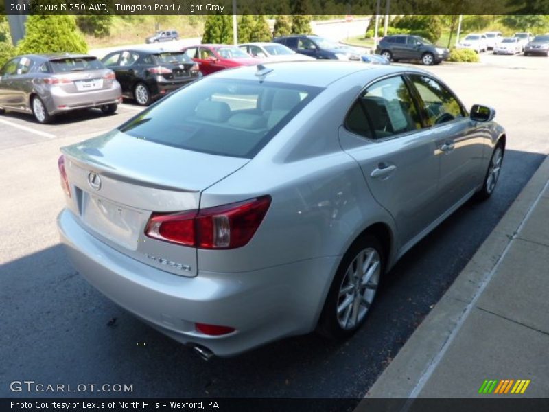 Tungsten Pearl / Light Gray 2011 Lexus IS 250 AWD