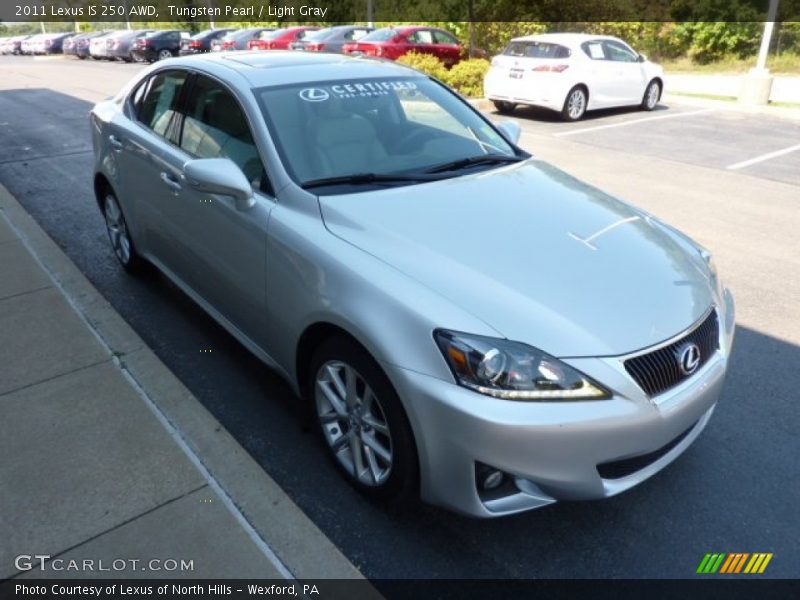 Tungsten Pearl / Light Gray 2011 Lexus IS 250 AWD