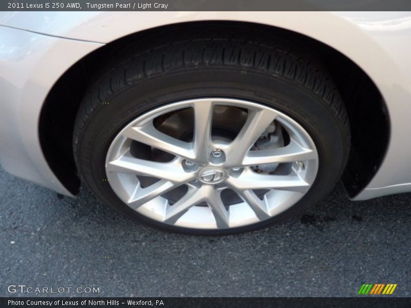 Tungsten Pearl / Light Gray 2011 Lexus IS 250 AWD