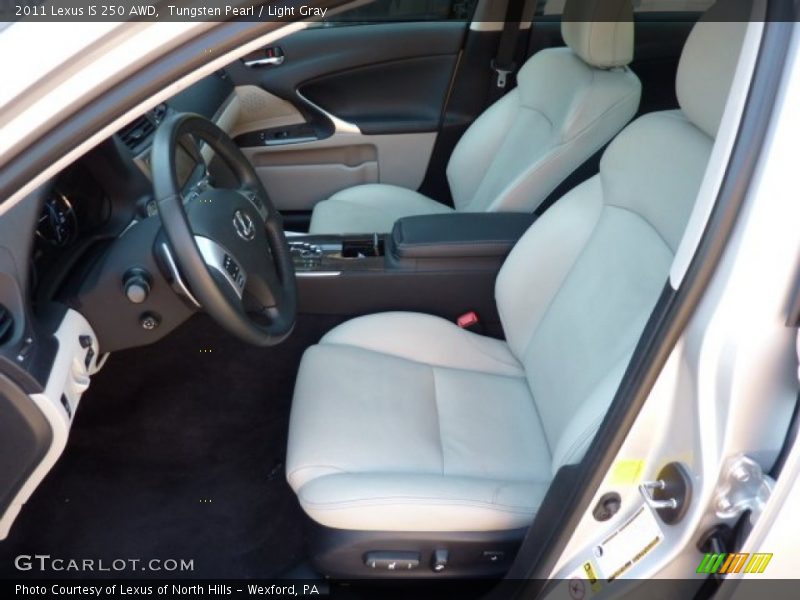 Tungsten Pearl / Light Gray 2011 Lexus IS 250 AWD