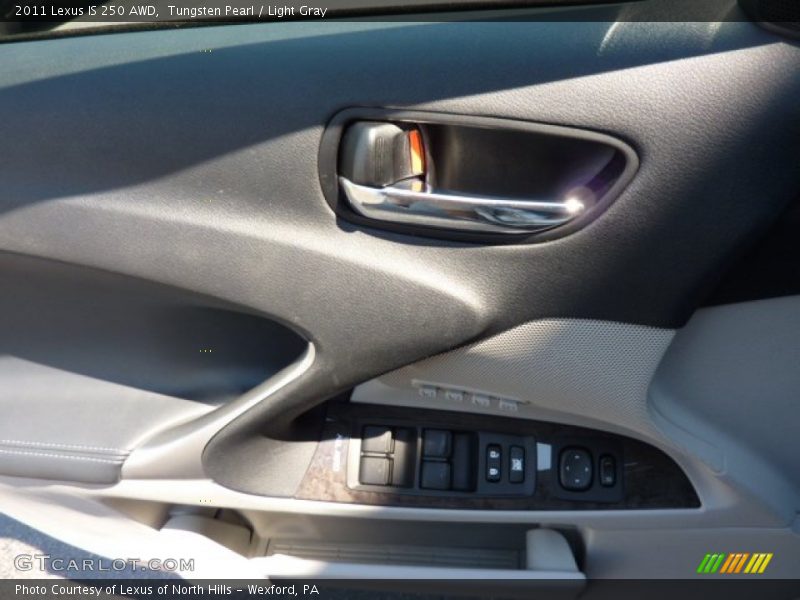 Tungsten Pearl / Light Gray 2011 Lexus IS 250 AWD