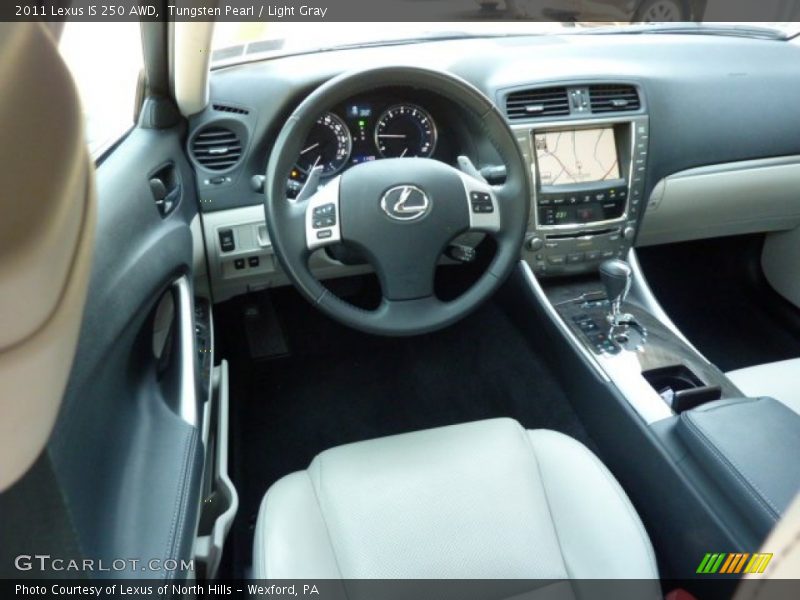 Tungsten Pearl / Light Gray 2011 Lexus IS 250 AWD