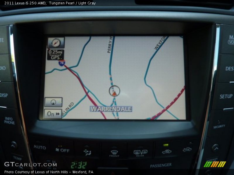 Tungsten Pearl / Light Gray 2011 Lexus IS 250 AWD
