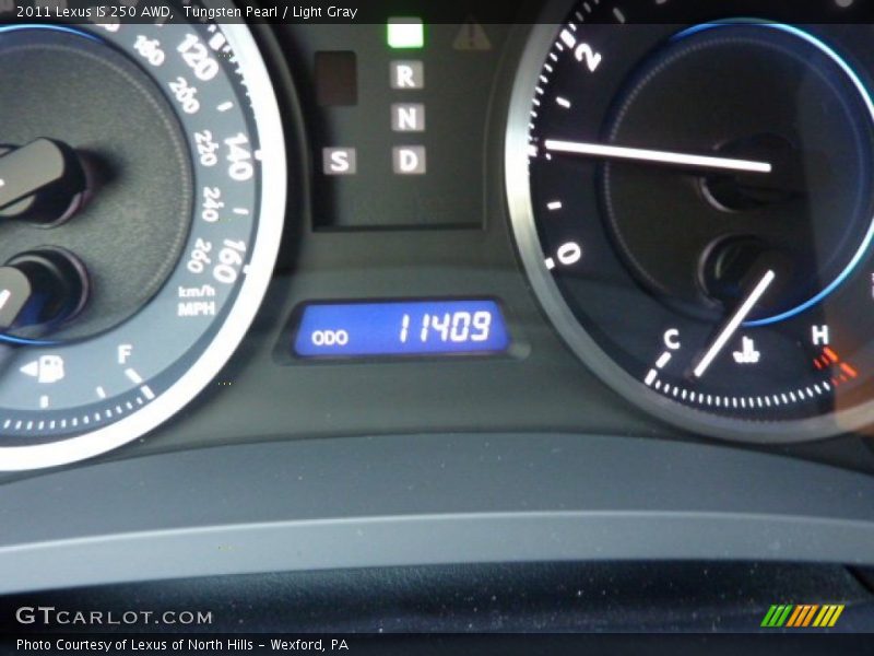 Tungsten Pearl / Light Gray 2011 Lexus IS 250 AWD
