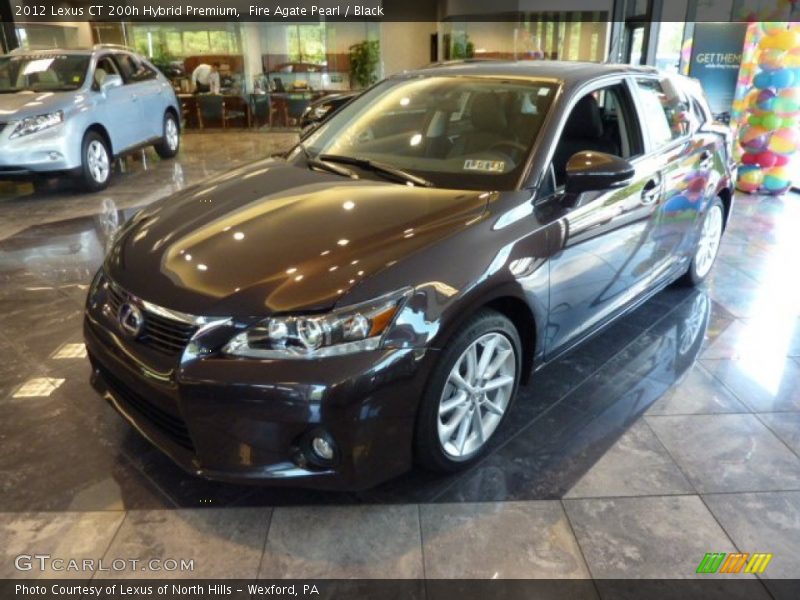 Fire Agate Pearl / Black 2012 Lexus CT 200h Hybrid Premium