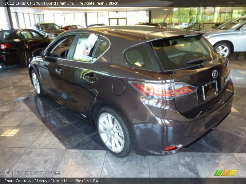 Fire Agate Pearl / Black 2012 Lexus CT 200h Hybrid Premium