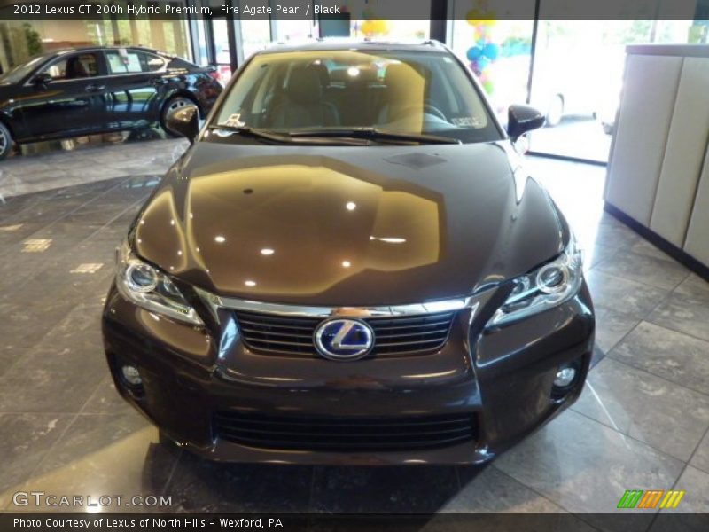 Fire Agate Pearl / Black 2012 Lexus CT 200h Hybrid Premium