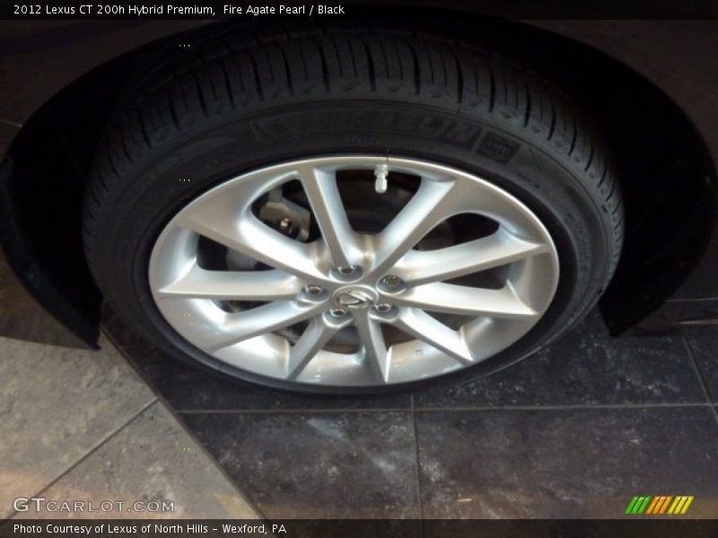 Fire Agate Pearl / Black 2012 Lexus CT 200h Hybrid Premium