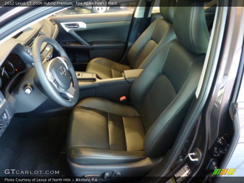 Fire Agate Pearl / Black 2012 Lexus CT 200h Hybrid Premium