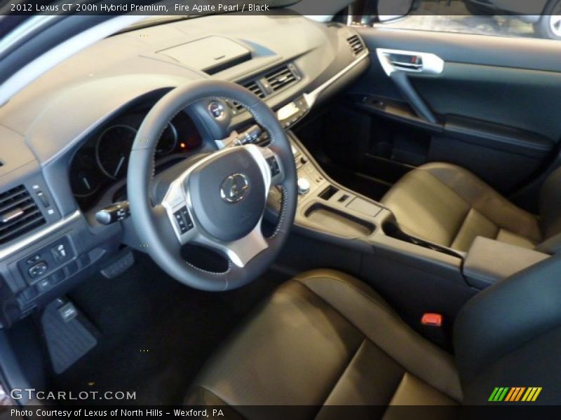 Fire Agate Pearl / Black 2012 Lexus CT 200h Hybrid Premium