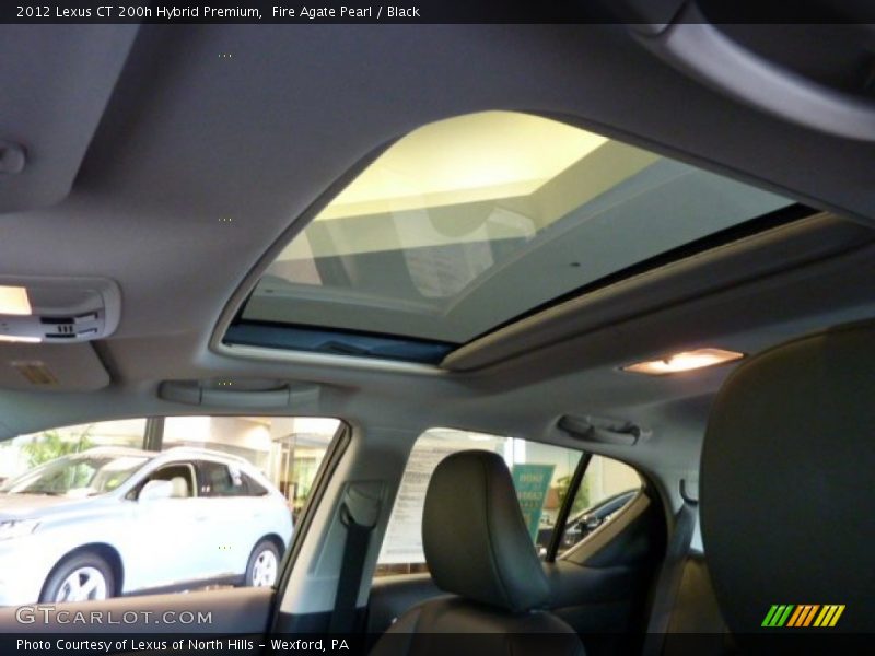 Fire Agate Pearl / Black 2012 Lexus CT 200h Hybrid Premium