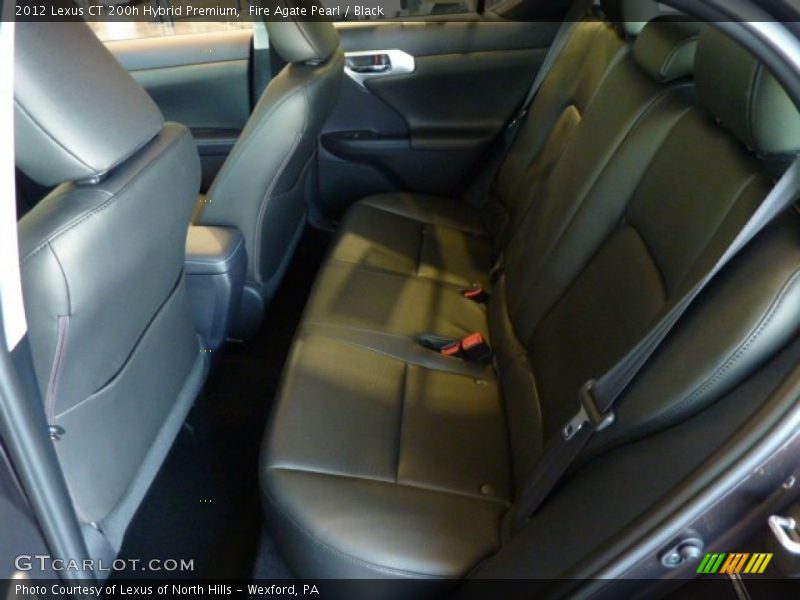 Fire Agate Pearl / Black 2012 Lexus CT 200h Hybrid Premium