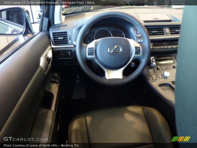 Fire Agate Pearl / Black 2012 Lexus CT 200h Hybrid Premium