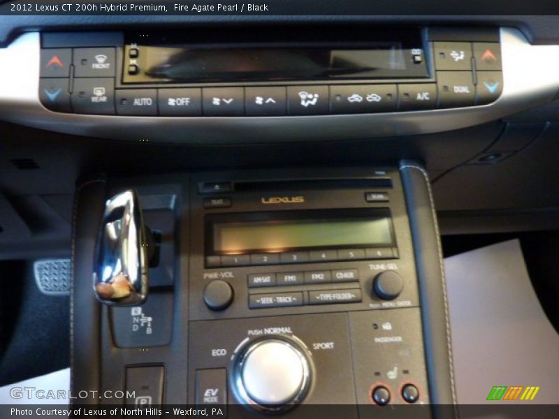 Fire Agate Pearl / Black 2012 Lexus CT 200h Hybrid Premium