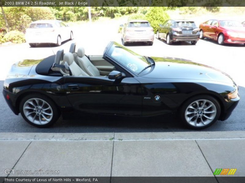 Jet Black / Beige 2003 BMW Z4 2.5i Roadster