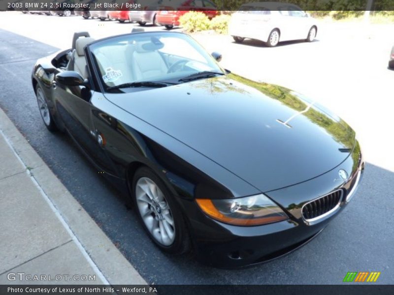 Jet Black / Beige 2003 BMW Z4 2.5i Roadster