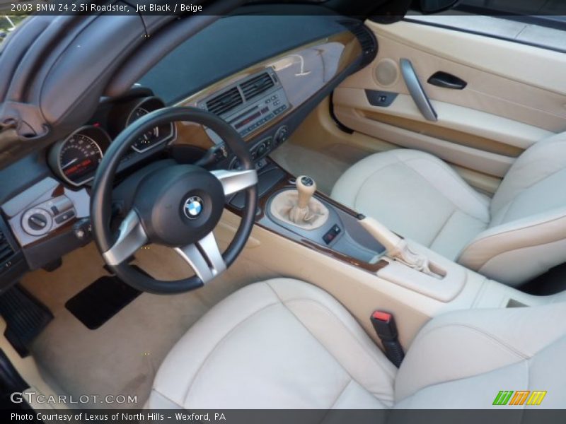 Beige Interior - 2003 Z4 2.5i Roadster 