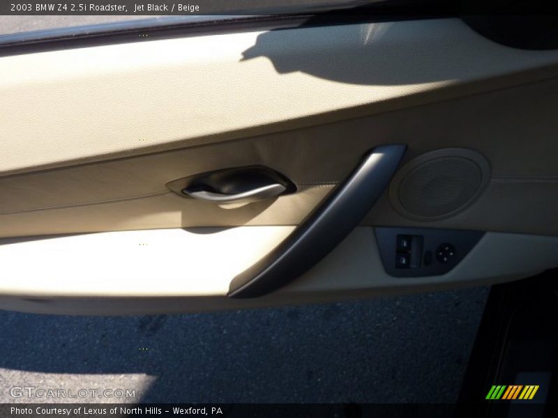Jet Black / Beige 2003 BMW Z4 2.5i Roadster
